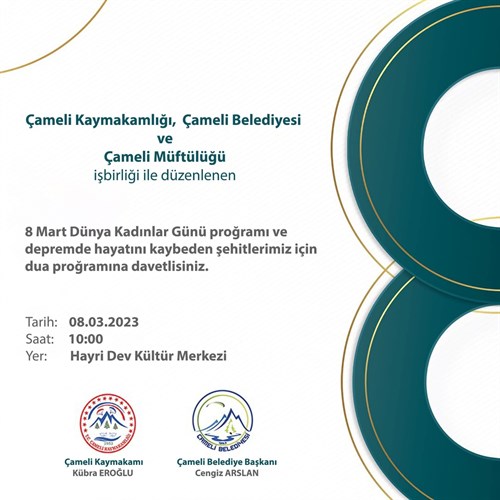 8 Mart Dünya Kadınlar Günü Programı