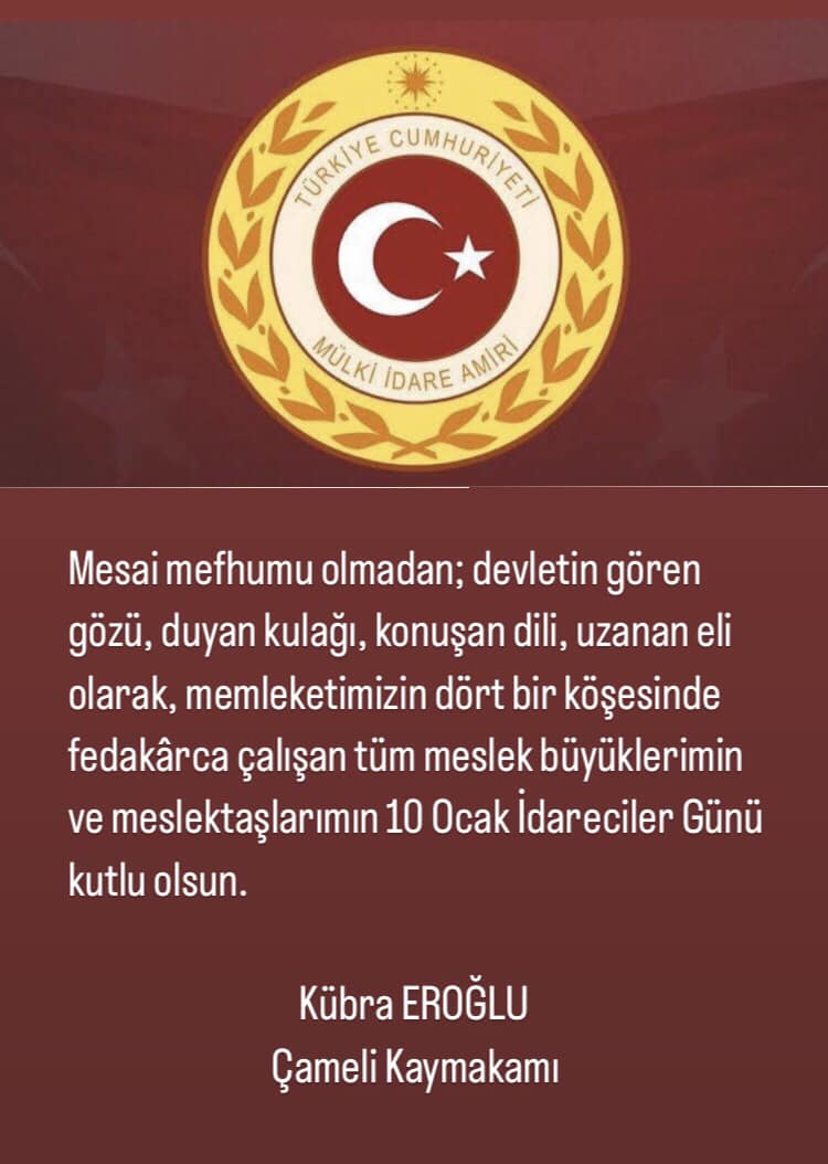 10 Ocak İdareciler Günü